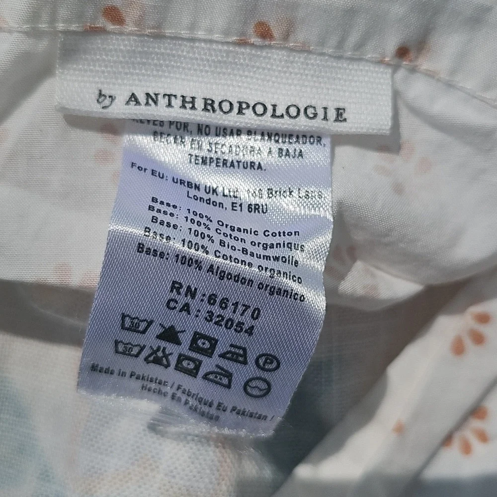 Set Of 2 Organic Cotton Pillow Shams From Treven Anthropolgie Standard Size